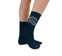 Pamela Mann - Cherry Skull Ankle Black - Socken - Schwarz - Onesize - 72% Baumwolle, 26% Polyamid, 2% Elasthan Schwarz Onesize