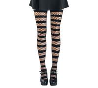 Pamela Mann Fishnet Opaque Stripe Strumpfhose schwarz in Standard