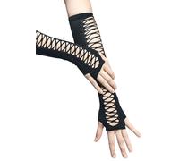Pamela Mann Lace up sleeve glove Stulpen schwarz