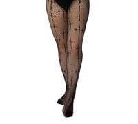 Pamela Mann - Latin Cross Net Black - Strumpfhosen - Schwarz - Onesize - 92% Nylon, 8% Elastan,Mikrofaser Schwarz Onesize
