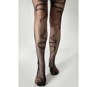 Pamela Mann - Serpentine Net Black - Strumpfhosen - Schwarz - Onesize - 90% Nylon, 10% Elastan Schwarz Onesize