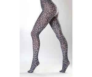 Pamela Mann - Small Leopard Printed White - Strumpfhosen - Mehrfarbig - Onesize - 95% Nylon, 5% Elastan Mehrfarbig Onesize