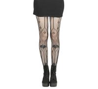 Pamela Mann Spot Pattern Net Tights Frauen Strumpfhose schwarz S-XL