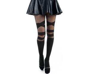 Pamela Mann V Strap Sheer Tights Strumpfhose schwarz in Standard