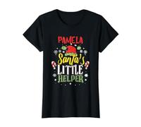 Pamela Weihnachtsmann Kleiner Helfer Pamela Weihnachtsname Preisgünstiges Grafik-T-Shirt, Damen, Schwarz, XS