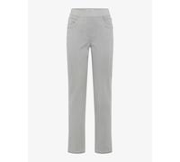 Bequeme Jeans RAPHAELA BY BRAX "Style PAMINA FUN", Damen, Gr. 42, Normalgrößen, grau, Denim/Jeans, 50% Baumwolle, 40% Lyocell, 7% Elastomultiester, 3% Elasthan, slim fit, Jeans (74356720-42) grau