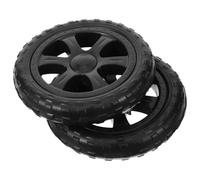 PAMINGONO 2 Stück Ersatzräder für Einkaufstrolley Stabile Kunststoffräder Robuste Ersatzteile für Einkaufswagen und Rollwagen für Supermarkt und Haushalt