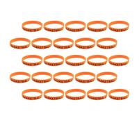 PAMINGONO 50 Stück Packung Elastische Silikon Basketballarmbänder mit Basketballdruck Modische Sportarmbänder für Fans Handgelenkgröße Passend Party Accessoire für Basketballer