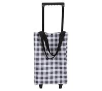 PAMINGONO Faltbarer Einkaufstrolley mit Rädern Leichter Utility Cart aus Oxford Zusammenklappbar mit Teleskopgriff Robuster Faltbarer Einkaufswagen für Große Menschen und Vielseitige