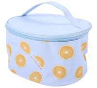 PAMINGONO Pu Kosmetiktasche Großformat Avocado Print Tragbare Make up Tasche Für Damen Reisen Organizer Kulturbeutel Mit Henkel