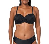 Panache Damen Standard Anya Riva Twist Bandeau Bügel-Bikinioberteil, Schwarz, 70FF