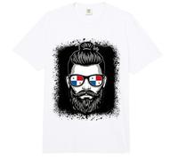 Panama Flagge Hipster Bart Mann Bun Patriot Travel Comfort Colors Adult Heavyweight T-Shirt