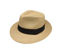 Panama Hut Herren Stroh, Strohhut Herren Breite Krempe, Sonnenhut Uv