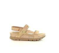Panama Jack Damen-Keilbark-Braune Wildledersandalen - Selma B10