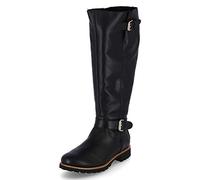 Panama Jack Damen Klassische Stiefel Amberes Igloo Trav, Frauen Stiefel,Lammfell,Reißverschluss,Boots,Winterstiefel,Schwarz,41 EU / 8 UK