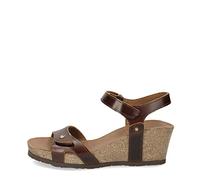 Panama Jack Damen Riemchensandalen Julia Clay, Frauen Sandalen,Ohne Verschluss,Strandschuhe,Sandaletten,Sommersandalen,Lederfarben,38 EU / 5 UK