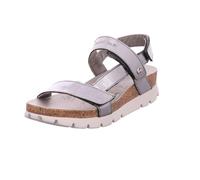 Panama Jack Edle Leder Sandalette, Selma Shine 60114, Color:grau, 11-Deutsch:38