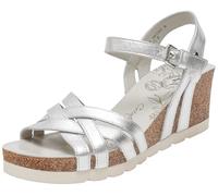 Panama Jack Damen Vera Shine Wedge Sandal, Plata B6, 41 EU