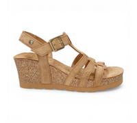 Panama Jack Damen Wedge-Heelbark Braune Wildledersandalen - Vero B1 EU42