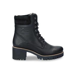 Panama Jack Damenschuhe Schnürstiefel Schwarz Schwarz - Gr. - 38