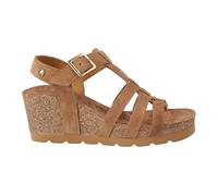 Panama Jack Damen Wedge-Heelbark Braune Wildledersandalen - Vero B1 EU40