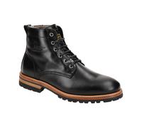 Panama Jack Herren Schnürstiefeletten Emery Igloo, Männer Stiefeletten,Lammfell,Schnürsenkel,halbstiefel,Kurzstiefel,Schwarz,40 EU / 6 UK