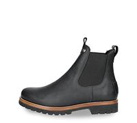Panama Jack Herren Chelsea Boots Burton Igloo, Männer Stiefeletten,Lammfell,Ohne Verschluss,Kurzstiefel,uebergangsschuhe,Schwarz,42 EU / 8 UK