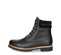 Panama Jack Herren Schnürstiefel Panama, Männer Stiefel,Lammfell,Schnürsenkel,Winterschuhe,uebergangsstiefel,Schwarz,40 EU / 6 UK