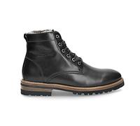 Panama Jack Herren Schnürstiefeletten Emery Igloo, Männer Stiefeletten,Lammfell,Schnürsenkel,halbstiefel,Kurzstiefel,Schwarz,40 EU / 6 UK
