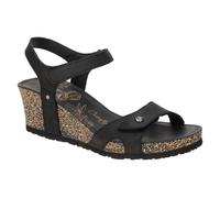Panama Jack Damen Julia Basics Offene Sandalen mit Keilabsatz, Schwarz (Black), 39 EU