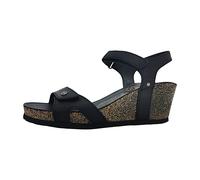 Panama Jack Damen Julia Basics Offene Sandalen mit Keilabsatz, Schwarz (Black), 39 EU