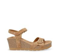 Panama Jack Damen Sandaletten Julia B74 Velour – hoher Absatz 45 mm – Bark, Größe 40