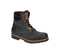 Panama Jack Herren Schnürstiefel Panama, Männer Stiefel,Lammfell,Schnürsenkel,schnürung,Boots,Winterstiefel,Winterschuhe,Schwarz,42 EU / 8 UK