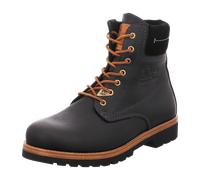 Panama Jack Herren Schnürstiefel Panama, Männer Stiefel,Lammfell,Schnürsenkel,schnürung,Boots,Winterstiefel,Winterschuhe,Schwarz,47 EU / 13 UK