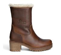 Panama Jack Wasserdichte warme Stiefel mit Absatz aus braunem Leder für Damen - Piola B8 EU41