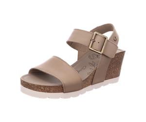 Panama Jack Plateau Sandaletten für Damen, beige, Größe 39 EU