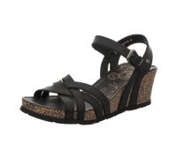 Panama Jack Sandaletten für Damen aus Italien, Spanien und Portugal für Damen, schwarz, Größe 40 EU