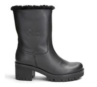 Panama Jack Wasserdichte warme Stiefel mit Absatz aus schwarzem Leder für Damen - Piola B48 EU 38
