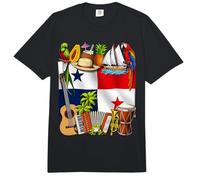 Panama Panamanische Flagge Panamanische Wurzeln Comfort Colors Adult Heavyweight T-Shirt
