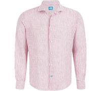 Panareha CORSICA Gestreiftes Leinen Hemd Rot L