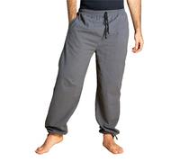 PANASIAM E-Pants lang, Baumwolle, Dunkel Grau, XXL