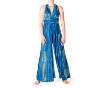 PANASIAM Infinity Hosenkleid Tie-Dye - eleganter Damen Batik Jumpsuit, Wickel Hosenrock mit weiten Beinen - Party, Urlaub, Hochzeit