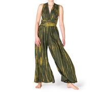 PANASIAM Infinity Hosenkleid Tie-Dye - eleganter Damen Batik Jumpsuit, Wickel Hosenrock mit weiten Beinen - Party, Urlaub, Hochzeit