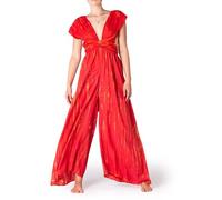 PANASIAM Infinity Hosenkleid Tie-Dye - eleganter Damen Batik Jumpsuit, Wickel Hosenrock mit weiten Beinen - Party, Urlaub, Hochzeit