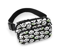 Panda Bear Bauchtasche, Crossbody-Tasche für Damen und Herren, Gürteltasche für Workout, Laufen, Reisen, mit verstellbarem Riemen