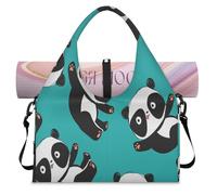 Panda Bear Sporttasche für Damen und Herren, Panda-Muster, Wochenende, Übernachtung, Tasche mit Schuhfach, Schultertasche, Gepäcktasche für Yoga, Fitnessstudio, Reisen, farbe, L, Taschen-Organizer