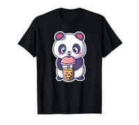 Panda Boba Tee Bubble Tea Anime Kawaii Neko für Kinder T-Shirt