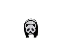 Panda klein Tier Kinder - Aufnäher, Bügelbild, Aufbügler, Applikationen, Patches, Flicken, zum aufbügeln, Größe: 2,3 x 1,7 cm
