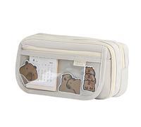 Panda Pencil Case, Pencil Storage Box, Stylish Pencil Holder, School Supplies Organizer, Kids Stationery Case, Portable Zipper Pencil Organizer Box with Compartments for Pencils, Pens, Erasers