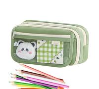 Panda Pencil Case, Pencil Storage Box, Stylish Pencil Holder, School Supplies Organizer, Kids Stationery Case, Portable Zipper Pencil Organizer Box with Compartments for Pencils, Pens, Erasers